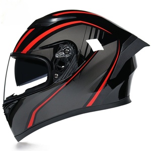 หมวกกันน็อคสำหรับรถจักรยานยนต์ไฟฟ้า พร้อมแตร ราคาประหยัด ป้องกันเต็มใบ ดีไซน์เฉพาะตัว เท่ห์ๆ สำหรับฤดูร้อน - Product Image 1