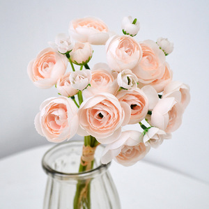 Ramo de novia de Camelia, flor de Rosa Blanca y rosa, paquete de flores de Camelia <span class=keywords><strong>Aurora</strong></span>, decoración de boda, O-X700, venta al por mayor - Product Image 1