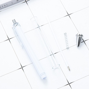 Bolígrafo de Plástico con Punta de 1.0 mm, Tipo de Presión, Manualidades, Diseño de Dibujos Animados, Blanco, Promocional, Publicitario, para Regalo - Product Image 4