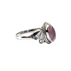 Rose Quartz New Trendy Design Solid Sterling <b>Silver</b> <b>925</b> Handmade Women Jewelry Healing Stone Fashion <b>Ring</b> for Women - Product Image 3