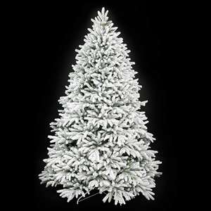 Sapin de Noël Artificiel Floqué Personnalisé Direct Usine, en PVC et PE, Flocons Réalistes - Product Image 1