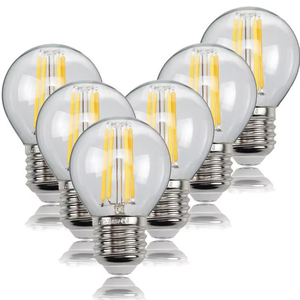Lampadina <span class=keywords><strong>LED</strong></span> Dimmerabile E27 B22 <span class=keywords><strong>E14</strong></span> a Risparmio Energetico, Lampadina a Filamento <span class=keywords><strong>LED</strong></span> 4000K 4200K G45 Golf - Product Image 1