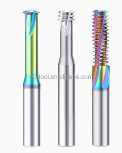 Độ cứng cao Carbide Vòng Shank 4-Flute đơn/Ba/đầy đủ răng hàng chủ đề phay <span class=keywords><strong>Cutter</strong></span> cho máy CNC ODM/OEM - Product Image 3