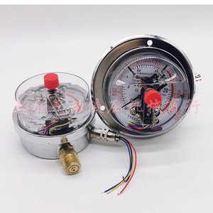 Manomètre de pression à contact électrique à bain d'huile, résistant aux vibrations et à assistance magnétique YNXC-100ZT, 40/60Mpa M20X1.5 - Product Image 5