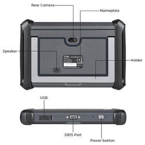 XTOOL D7S V2.0 Alat Diagnostik Semua Sistem, Pengkodean ECU, Tes Aktif, Pemrograman Kunci, 39 Reset, Peningkatan dari XTOOL D7 - Product Image 3