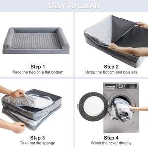 Lujo personalizado de gran tamaño <span class=keywords><strong>XL</strong></span>/<span class=keywords><strong>XL</strong></span> mascota perro sofá cama OEM ortopédico desmontable lavable características hechas espuma de esponja de pana duradera - Product Image 4