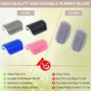 MAIRUN Dog Shedding <b>Wall</b> <b>Corner</b> Grooming Brush Tool Plastic Self Cleaning Remover Comb 3 Colors - Product Image 6