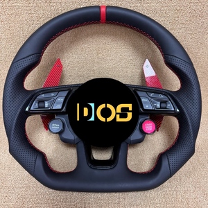 Volant en cuir et fibre <span class=keywords><strong>de</strong></span> carbone DOS pour <span class=keywords><strong>Audi</strong></span> S4/A5/A4/S3/S5/S6/S7/RS3/RS4/RS5/RS6/RS7/Q3/Q5/Q7/Q8/A3/A6/A7/A8/B9/B8.5/<span class=keywords><strong>R8</strong></span>/TT/C8 - Product Image 6