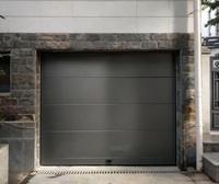 Porte de garage Aoruisi moderne pour maison et commerce, anti-effraction, étanche, avec cadre en acier et alliage d'aluminium polymère