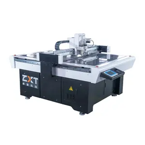 Máquina cortadora de cajas CNC automática ZXT Plotter Máquina cortadora de muestras de cartón corrugado digital de superficie plana