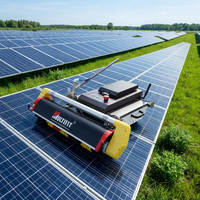 Robot de nettoyage MR-T1-s, indice de protection IP65, franchissement d'obstacles de 100 mm, vitesse de 12-18 m/min, multiples scénarios, performance solaire maximale