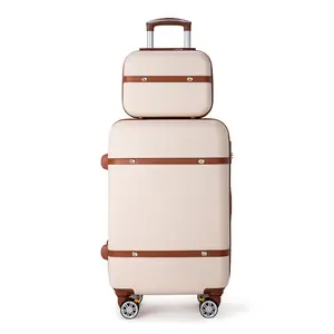 ABSハードシェル軽量トロリースーツケース荷物20/24/28インチスーツケース
