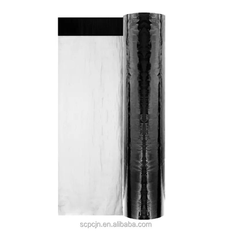 Haute qualité 1.5mm 2mm polyester renforcé toiture membrane d'étanchéité rouleaux auto-adhésif feuille de toit PVC Membrane pour toit