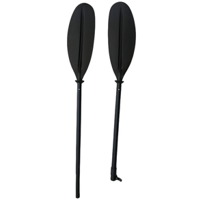 Pagaie de randonnée légère en 4 parties, 4 sections, avec pales en plastique et fibre de verre mélangées, pour kayak et bateau - Product Image 2
