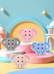 Elephant Baby ciuccio 4 colori BPA-spedizione rapida gratuita per neonati bambini fabbrica modello animale diretto - Product Image 6