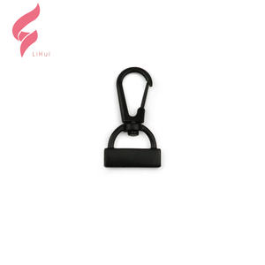 Lihui Hardware Mosquetón de aleación personalizado con anilla en D, gancho giratorio para llavero, ecológico, sin plomo, sin níquel, para bolsos de alta calidad - Product Image 5
