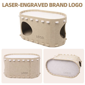 Eenvoudig te monteren kattenhuis voor binnenkatten, dubbelzijdige kattenbedhol, ruime, afgesloten kattenbed voor thuis - Product Image 5