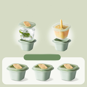 Venta al por mayor 2024 Material de grado alimenticio de congelación rápida <span class=keywords><strong>Mini</strong></span> bandeja de cubitos de hielo de fácil liberación con Tapas extraíbles hogar DIY molde de hielo - Product Image 2