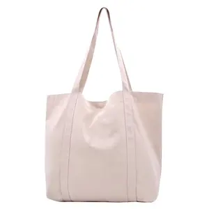 Wholesale Price Custom Vintage Blank Cotton Bag Canvas Beach Shopping Handbag Tote Bag For Women