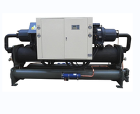 Enfriador Industrial de Tornillo ZHONGYOU LSBF260 de 260KW, Bomba de Compresor Semihermética Doble Ecológica, Refrigeración por Circulación