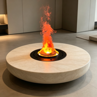 Cheminée électrique encastrée certifiée CE de 35 cm avec flammes LED 3D réalistes, options multicolores pour usage hôtelier