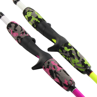 Grosir Murah 1.8M 2 Bagian Berkualitas Tinggi Menangani EVA Keras Berputar Casting Fishing Rod