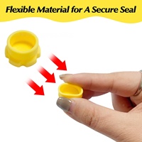 Flacon en verre pour ampoule d'insuline de 13 mm et 20 mm avec bouchon anti-poussière en silicone, bouchons en caoutchouc de haute qualité pour flacons de 3 ml à 20 ml