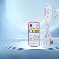 Câble de commutation à télécommande USB5V433 pour éclairage LED de culture de plantes, avec gradation et contrôle de la température de couleur à quatre boutons et trois couleurs