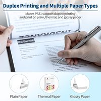 Impresora Térmica Portátil Inalámbrica Phomemo P831 A4, 300DPI, Compatible con Papel Normal, para Viajes de Negocios y Oficina