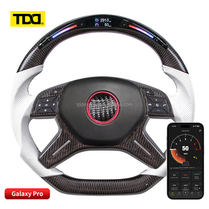 พวงมาลัยคาร์บอน TDD LED สำหรับรถเบนซ์ W213 W204 S500 S320 S300 E200 E300 E320 E350 E43 E63 E53 E500 Amg พวงมาลัยแบบมีไฟ LED - Product Image 1