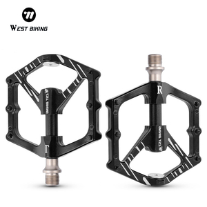 WEST BIKING 3 roulements en alliage d'aluminium magnétique pédale de vélo plate-forme élargie lisse Durable antidérapant route <span class=keywords><strong>VTT</strong></span> pédales - Product Image 1