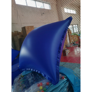 หมอนลอยน้ำเป่าลม PVC 120x120 ซม. 120x240 ซม. อุปกรณ์สวนสนุกกลางแจ้งทนความเย็นในฤดูหนาว - Product Image 4