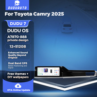 DUDUAUTO Autoradio multimédia universel 12,3 pouces 12+512G avec navigation GPS pour Toyota Camry 2025