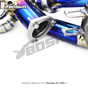 Système d'échappement Catback avec système de soupapes pour PORSCHE 911 997.1/997.2 Carrera 4S 3.6L3.8L 2004-2012 Boska, tuyau d'échappement en titane, silencieux - Product Image 6