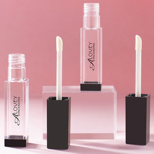 7ml cuadrado Vacío Tapa negra Envase de brillo de labios Botella de brillo de labios Tapa negra 7ml Tubo de brillo de labios Galore - Product Image 6