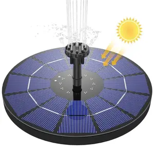 Panel Solar flotante para estanque de jardín pequeño, bomba de agua alimentada por agua de cascada para baño de aves, fuente interior y exterior, OEM, muestra gratis