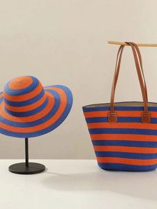 Casual Fashion Large Capacity Beach Vacation Bag Beach <b>Hat</b> Summer Straw <b>Hat</b> - Product Image 4