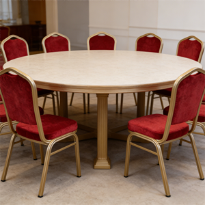 Chaise de banquet de luxe en acier inoxydable avec cadre en métal doré pour événements hôteliers, mariages, appartements et parcs, avec housse amovible - Product Image 3