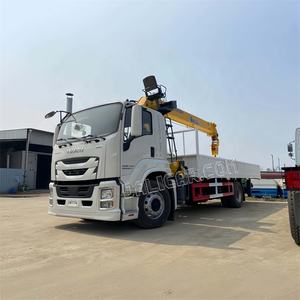 מכירה הטובה ביותר 1 סוזו 4*2 מנוף משאית רכוב עגור עם 8 טון 10 טון ישר פרוע משאית למכירה - Product Image 4