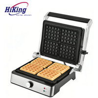 Machine à gaufres et panini antiadhésive, appareil à petit-déjeuner, gril de contact, presse à panini électrique avec bac à huile