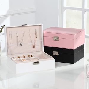 European Style Double-Layer Jewelry Organizer <b>Box</b> <b>Large</b> Space Jewelry Holder <b>Gift</b> <b>Box</b> New Product Category Jewelry Container - Product Image 2