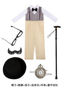 Disfraz de Cosplay para Niños, Disfraz de Abuelo, Disfraz de Hombre Mayor, Disfraz de Caballero - Product Image 6