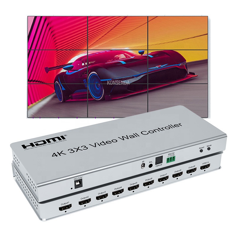 コンサートのプロおよび高解像度3x4 HDMIビデオウォールコントローラー