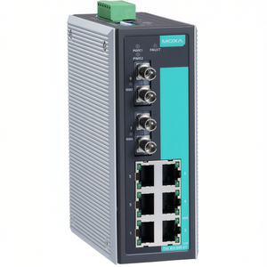 Moxa สวิตช์อีเธอร์เน็ต8พอร์ตแบบไม่มีการจัดการรางดิน EDS-308-MM-ST-T พร้อมขั้วต่อ IEEE 802.3 24V ไฟ sc/upc - Product Image 2