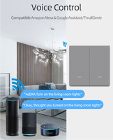 Interrupteur mural intelligent TYSH 10A ABS PC avec bouton, minuterie Zigbee pour la maison et l'hôtel, compatible avec l'application Smartlife