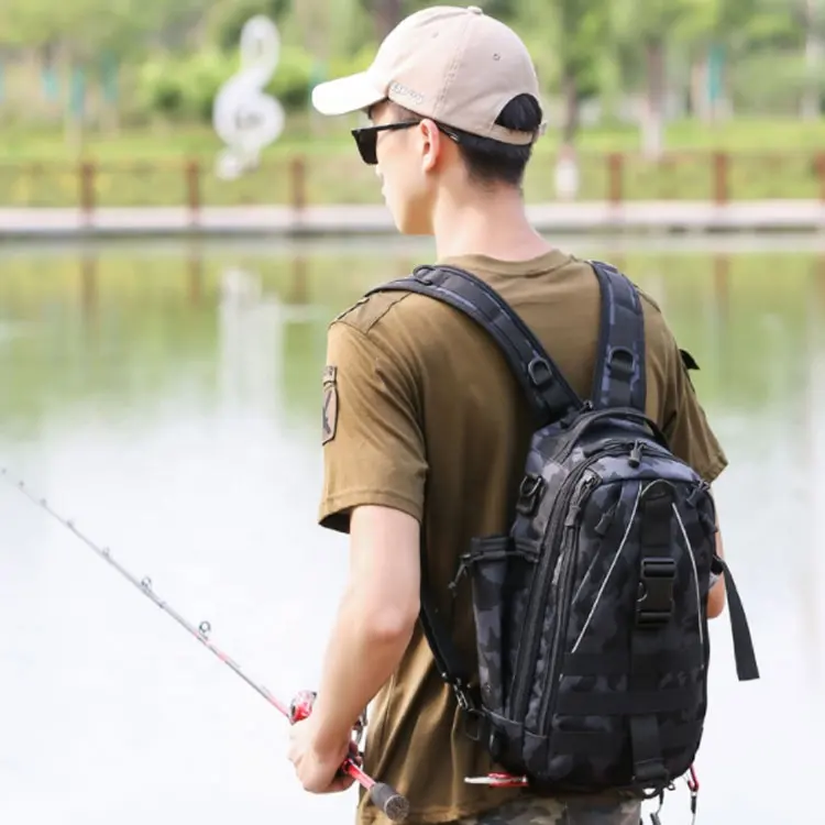 3 Ways Carry Shoulder Backpack Fishing Gear Bag Storage Bag Fishing Tackle Backpack