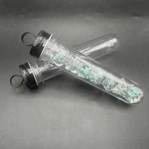 หลอดใส PET สำหรับใส่ลูกเต๋า |   กล่องใส่<span class=keywords><strong>ลูกเต๋า</strong></span>พลาสติกใสทรง<span class=keywords><strong>กระบอก</strong></span>สำหรับบรรจุภัณฑ์เกมกระดาน - Product Image 1