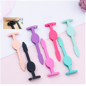 Pinzas para pestañas de acero inoxidable con punta redondeada de 10 mm de longitud para principiantes en maquillaje - Product Image 2