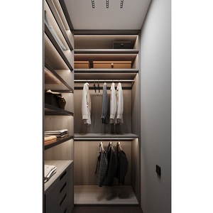 Tủ quần áo hiện đại phong cách châu Âu, làm theo yêu cầu, kiểu <span class=keywords><strong>walk</strong></span>-in dành cho căn hộ - Product Image 6