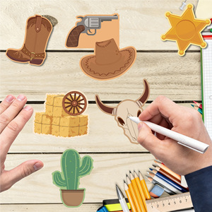 Bigoo Western Cowboy Style Memo <strong>Pads</strong> with Self-Adhesive Notes Colorful Design Customizable Wholesale Price for Office <strong>Study</strong> Use - Product Image 2